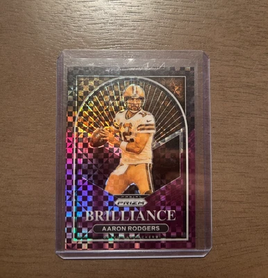Aaron Rogers 2022 Prizm Football Purple Power 18/49 B-6  - Image 1 of 2