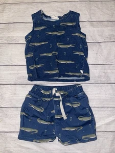 Set pantaloncini canottiera ragazzo 12-18 mesi rame perlato alligatore - Foto 1 di 2