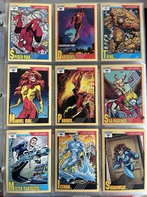 Vintage Impel 1991 Universo Marvel Série 2 Conjunto Completo de 162 Cartas Base + Holos - Imagem 1 de 4