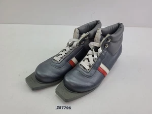 DDR Skischuhe Gr. 39 Lnaglauf schwarz Streifen 50mm Touring-Norm Vintage #257796 - Bild 1 von 14