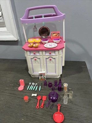 Tyco Barbie Kitchen Littles kitchen island Playset And Accessories. - Image 1 of 4