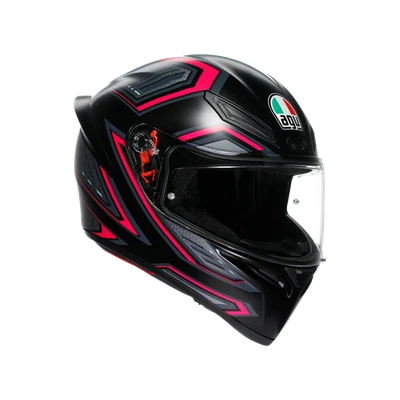 Casco integral de moto AGV K1 S SLING, negro y rosa, E2206 - Imagen 1 de 4