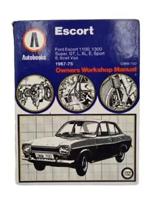 Owners Workshop Manual 1983 Edition 700 AUTOBOOKS FORD ESCORT 1967-1975 - Picture 1 of 6