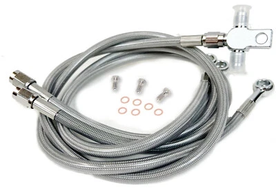 Streamline Front Clear Brake Lines Honda TRX450 450 +2" - Image 1 of 3