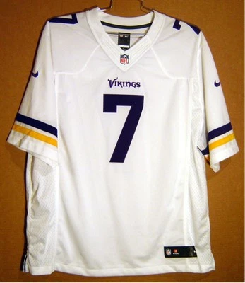 JERSEY MINNESOTA VIKINGS CHRISTIAN PONDER Blanco #7 NFL Fútbol Talla XXL Foto 1 de 4