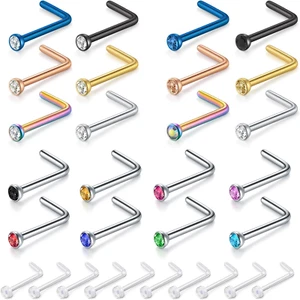 18G 20G 22G Nose Pin Bone Screws Studs Surgical Steel Body Piercing Jewelry f... - Picture 1 of 1