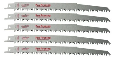 CALIASTRO 9 Inch Wood Pruning Reciprocating Saw Blades - 5 Pack