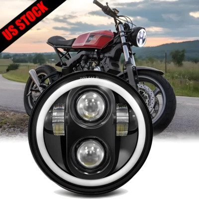 Proyector de faros LED 5,75" alto/bajo para Yamaha Virago 250 750 535 1100 Vmax 1200 Foto 1 de 4