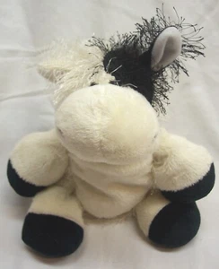 Ganz Webkinz FUZZY BLACK & WHITE COW 8" Plush Stuffed Animal Toy - Picture 1 of 5