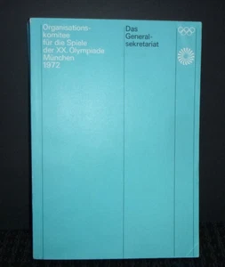 Authentic Vtg 1972 Munich Olympics Report General Secretary Activities 323 Pgs - Picture 1 of 17