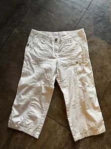 Schöne Damen Street One Sommer Hose Cargo Weiß Gr 38 - Bild 1 von 3