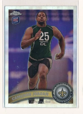 CAMERON JORDAN 2011 TOPPS CHROME REFRACTOR #39 RC ROOKIE *NEW ORLEANS SAINTS* - Image 1 of 2