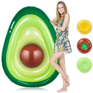 NUEVO Obuby Inflable Aguacate Piscina Flotador con Pelota Divertido Piscina Flotadores Flotador - Imagen 1 de 7