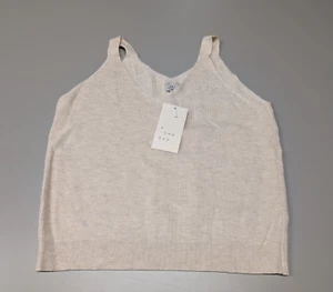 A New Day Women's Sweater Tank - Tan Size Medium - Picture 1 of 5