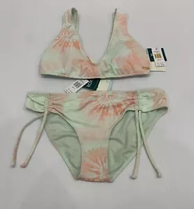 ROXY Size M / 10 Bikini TOP Set Nautilus Top And Covered Pant Bathers Set NEW - Picture 1 of 9