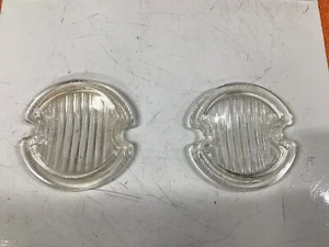 PAIR Vintage 1952 1953 OLDSMOBILE OLDS BACKUP Reverse GLASS LENSES Old Parts - Picture 1 of 17