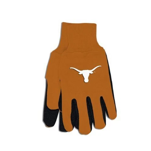 Texas Longhorns Two Tone Gloves - Adult Size [NEW] NCAA Work Glove Cold Cover