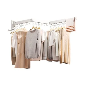 Clothes Drying Rack,Laundry Drying Rack Wall Mount, Wall Mounted Clothes Rack... - Picture 1 of 8