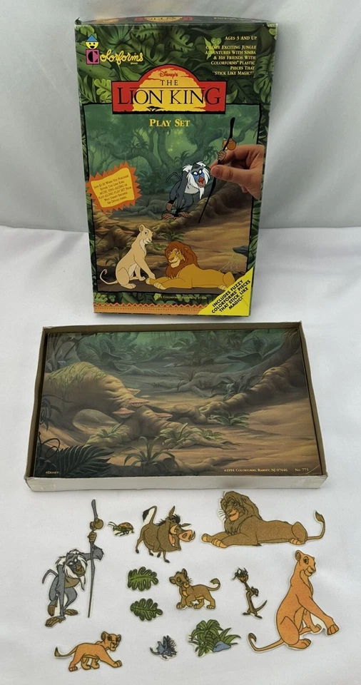 1994 Lion King Play Set Colorforms Complete in Very Good Condition FREE SHIPPING - Image 1 of 4