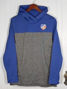 Fanatics FC Cincinnati Womens Medium Soccer Pullover Hooded Sweatshirt Blue Gray - Picture 1 of 3