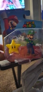 Super Mario Bros. Luigi mit Superstar Actionfigur Jakks Pacific - Bild 1 von 2
