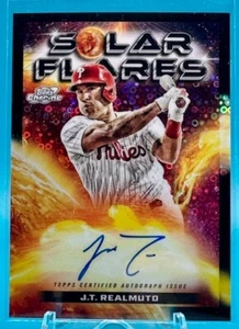 2024 Topps Cosmic Chrome #SFA-JR JT Realmuto Solar Flares Black Eclipse Auto /10 - Picture 1 of 3