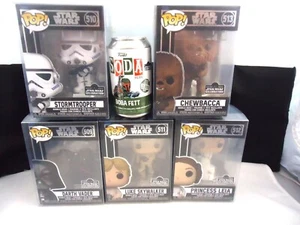 Star Wars Celebration Anaheim 2022 Funko 5er Set Pop plus Boba Soda Con Sticker - Bild 1 von 12