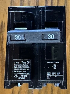 2-Siemens Murray Q230 30 Amp And 15 Amp 2-Pole 240 V Circuit Breaker New - Picture 1 of 12
