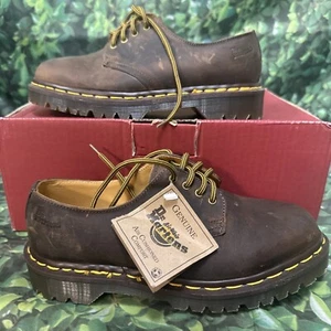 Dr. Martens Air Wair, Damen US Größe 5 braune Leder Oxford-Schuhe, neu im Karton, neu aus altem Lagerbestand, SOW - Bild 1 von 13