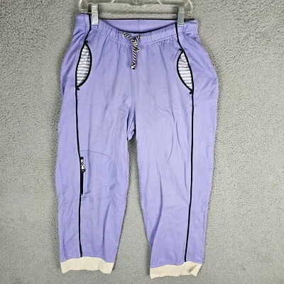 Jamie Sadock Crop Capris Golf Lounge Bolsos com Zíper Feminino Tamanho Pequeno - Imagem 1 de 4