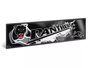 99277 PENRITH PANTHERS NRL VINTAGE RUBBER BACK BAR RUNNER - Bild 1 von 1