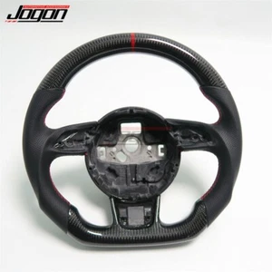 Customized Carbon Fiber Steering Wheel For Audi A3 A4 B8 S3 S4 RS3 RS4 2013-2016 - Foto 1 di 11