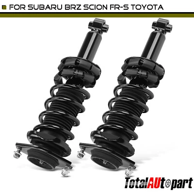 Conjunto completo de 2 piezas de puntal y resorte helicoidal para Toyota 86 Subaru BRZ Scion trasero Foto 1 de 4