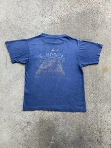 Vintage 80s Blue Camel Cigarettes Pocket TShirt M 1980s T-Shirt Sunfaded Grunge - Bild 1 von 14