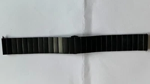 (LOT A168) New ARMANI 20mm Deployment Clasp Black PVD Steel Watch Bracelet - Picture 1 of 3