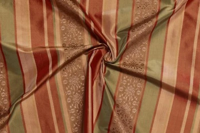 SILK DUPION VERTICAL STRIPES FABRIC 54"BY7YRDS DRESS DRAPERY CURTAIN CRAFT CLOTH - Image 1 of 4