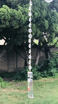 CRISTAL CRISTAL PRISMA CAPTADOR DE SOL MÓVIL CAMPANA DE VIENTO Foto 1 de 4