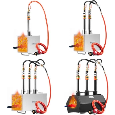 VEVOR Portable Propane Forge 1-3 Burner Farrier Forge 2600℉ Knife Square/Hexagon - Image 1 of 2