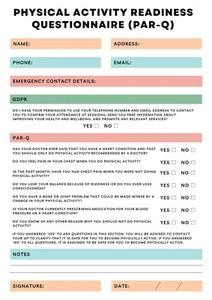 Gym Fitness Personal Trainer PAR-Q Sign-up A5 Notepad | JCD Fitness - Picture 1 of 1