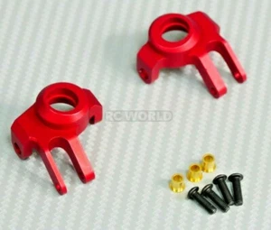 For Axial SCX10-2  Front METAL KNUCKLES UpGrade Part - RED - Picture 1 of 12