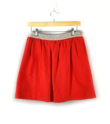 Comptoir des Cotonniers 橙色亚麻混纺裙 38 码 — 第 1/4 张图片