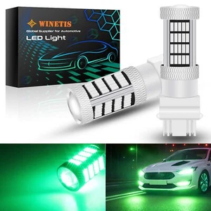 3157 3155 LED Bulbs Green LED DRL Turn Signal Light 4157 3457 4114 LED Daytime - Picture 1 of 9