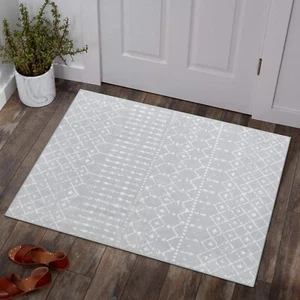 Moroccan Rugs for Entryway 2x3 Small Non-Slip Kitchen Rug Throw Lightweight A... - Picture 1 of 8