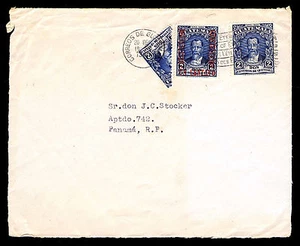 1941 Segunda Guerra Mundial Cubierta - Guatemala a Panamá - GT #234, 297 y 300 (ESP#L4074) - Imagen 1 de 1