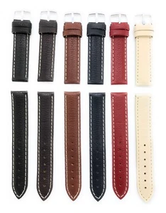 Correa de reloj de cuero genuino brasileño de piel de becerro 18 mm 20 mm 22 mm 24 mm Ostral C70 - Imagen 1 de 26