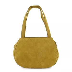 echt Chanel Wildleder Schultertasche Handtasche senf gold Hardware gebraucht kostenloser Versand - Bild 1 von 24