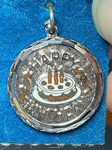 Dije Dije De Colección Plata Esterlina FELIZ CUMPLEAÑOS Griffith Esterlina - Imagen 1 de 2