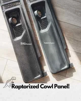 Panel limpiaparabrisas de capucha raptorizado para Jeep Wrangler JL Gladiator JT Mopar 68307260AC Foto 1 de 4