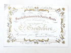Rare Belgian Trade Card 1840-1860S Coal Company Of Sart Lez Moulin Porcelain