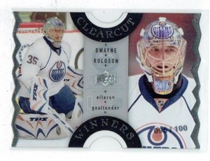 07-08 UD Upper Deck Clear Cut Winners  Dwayne Roloson  /100